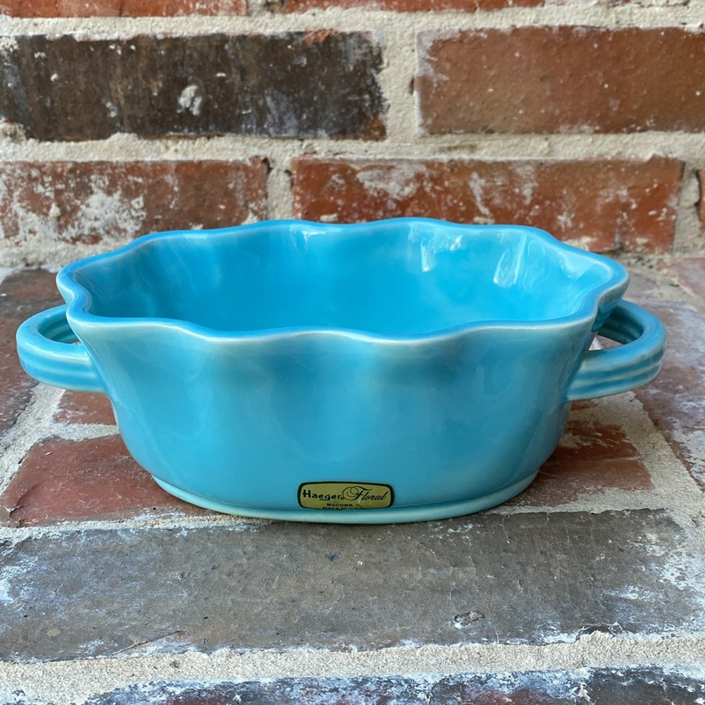 NEW🌸Haeger USA Pottery Plant Container with 2 Handles